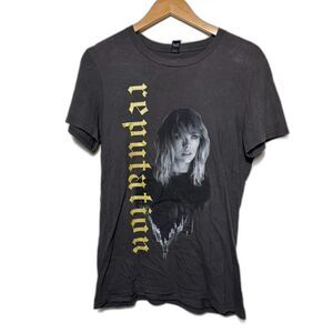 Taylor Swift Reputation T Shirt Women's Size small Gray Tour Merch Dates Rep TV